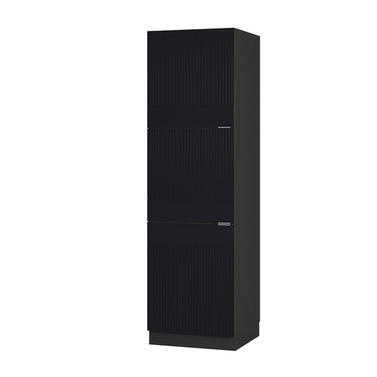 Vicco Mobile per forno da incasso Nero a righe 60 cm