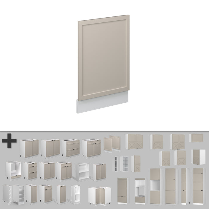 Vicco Pannello frontale GrigioBeige 45 cm senza piano di lavoro