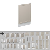 Vicco Pannello frontale GrigioBeige 45 cm , PL Rovere