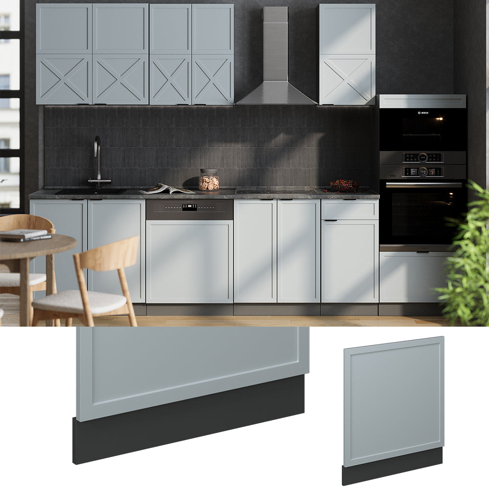 Vicco Pannello frontale Blu-grigio chiaro 60 cm senza piano di lavoro