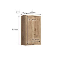 Vicco Mobile da bagno Quercia vichinga 40 x 65 cm con una porta