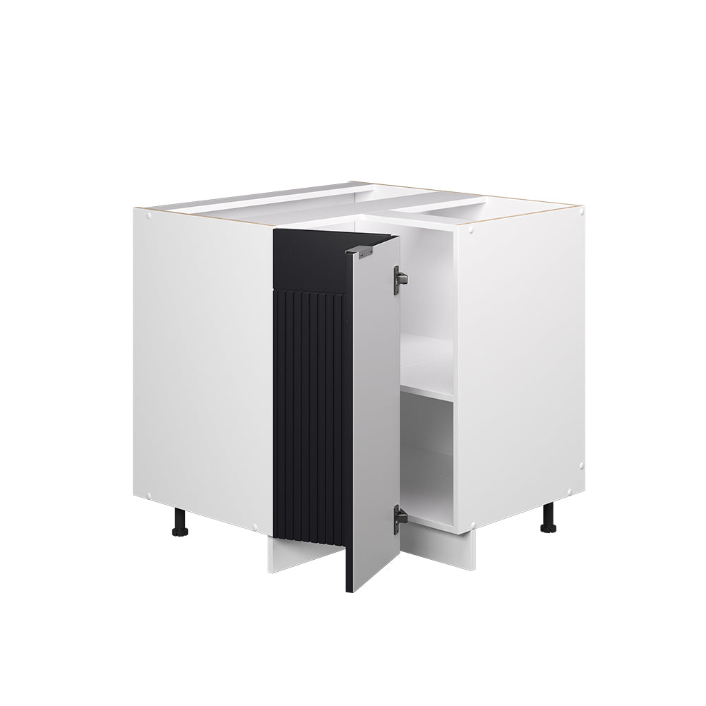 Vicco Mobile ad angolo cucina Nero a righe 80.5 cm , PL Marmo