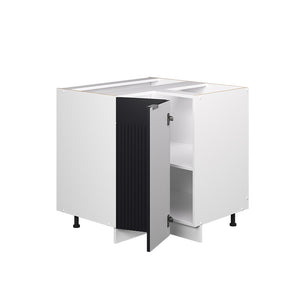 Vicco Mobile ad angolo cucina Nero a righe 80.5 cm , PL Marmo