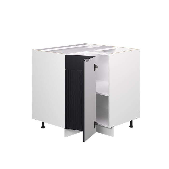 Vicco Mobile ad angolo cucina Nero a righe 80.5 cm senza piano di lavoro