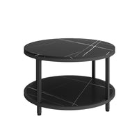 Vicco Tavolino Marmo 80 x 80 cm Rotondo