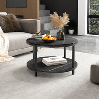 Vicco Tavolino Marmo 80 x 80 cm Rotondo