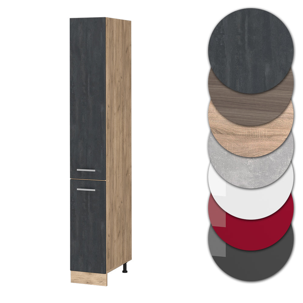 Vicco Armadio da farmacia Calcestruzzo nero 30 cm