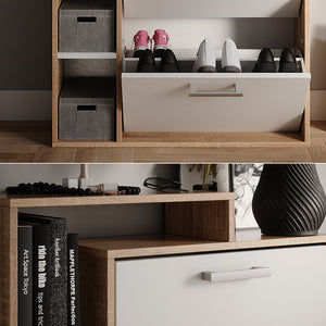 Vicco Scarpiera Sonoma 80 x 128.3 cm con 3 scomparti