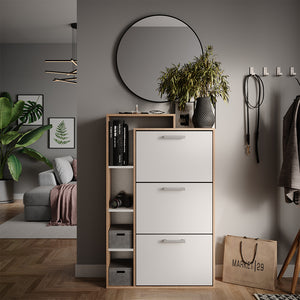 Vicco Scarpiera Sonoma 80 x 128.3 cm con 3 scomparti