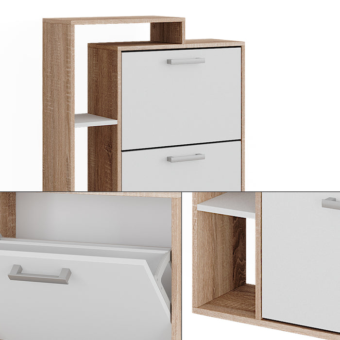 Vicco Scarpiera Sonoma 80 x 128.3 cm con 3 scomparti