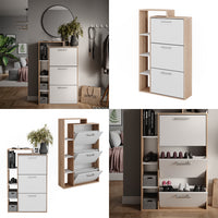 Vicco Scarpiera Sonoma 80 x 128.3 cm con 3 scomparti