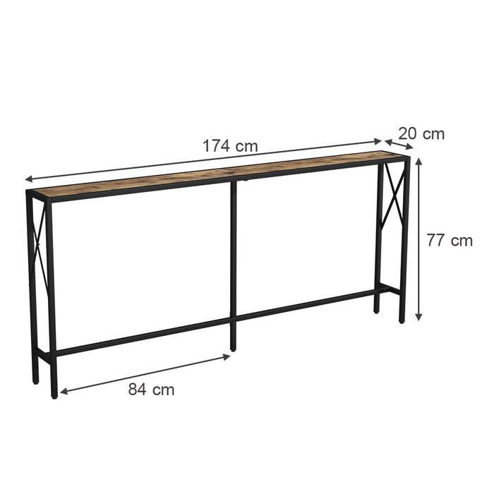 Vicco Tavolo consolle Rovere rustico 174 x 77 cm