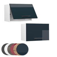 Vicco Pensile da cucina Blu scuro lucido 60 cm Piatto