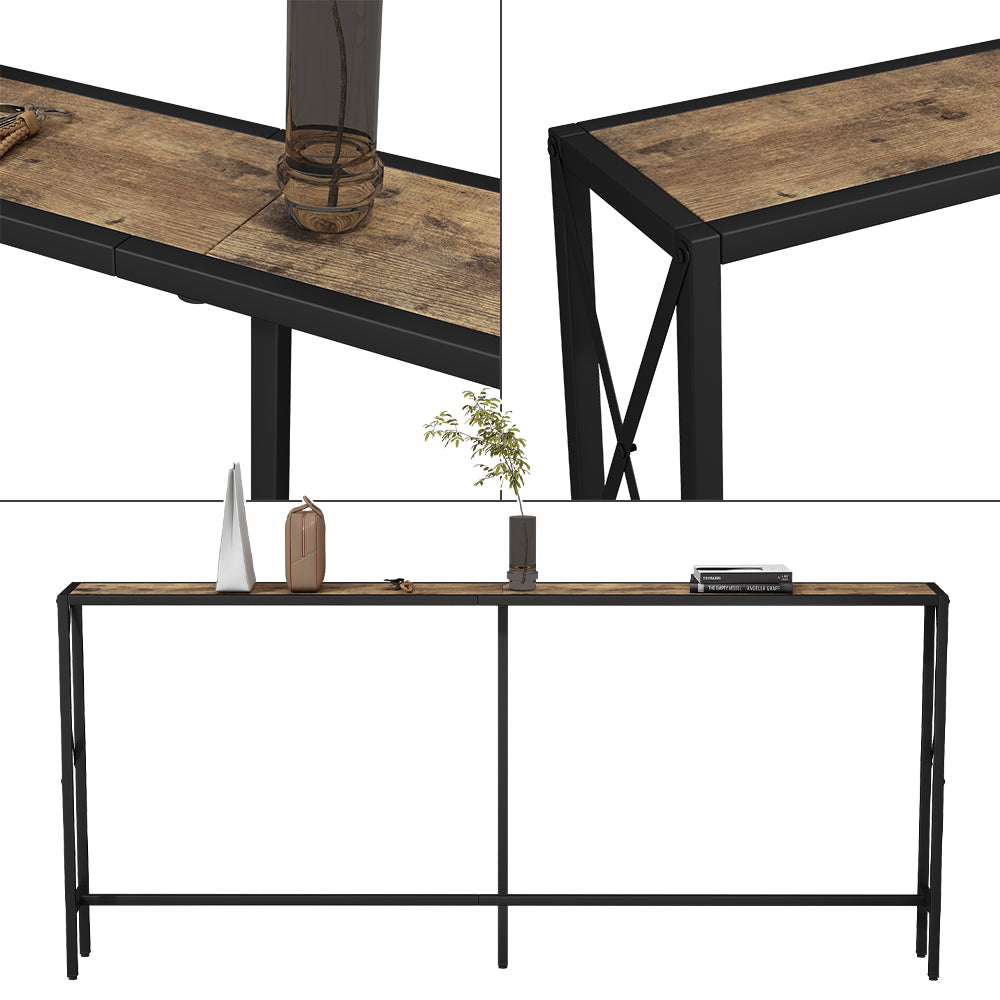 Vicco Tavolo consolle Rovere rustico 174 x 77 cm