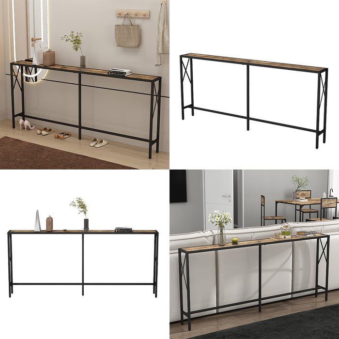 Vicco Tavolo consolle Rovere rustico 174 x 77 cm