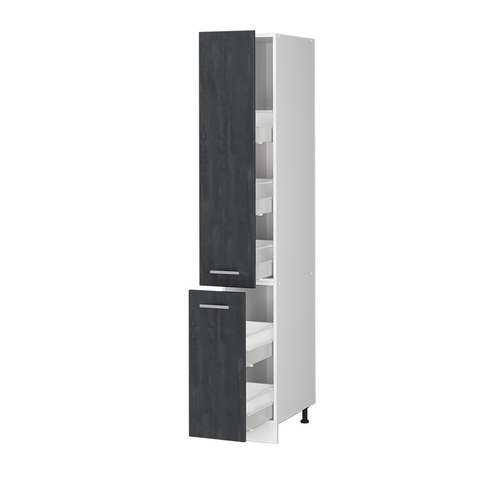 Vicco Armadio da farmacia Calcestruzzo nero 30 cm