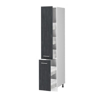 Vicco Armadio da farmacia Calcestruzzo nero 30 cm