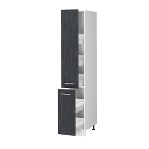 Vicco Armadio da farmacia Calcestruzzo nero 30 cm