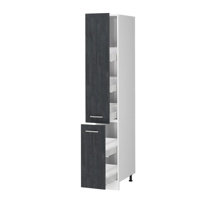 Vicco Armadio da farmacia Calcestruzzo nero 30 cm