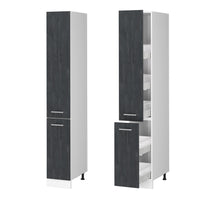 Vicco Armadio da farmacia Calcestruzzo nero 30 cm