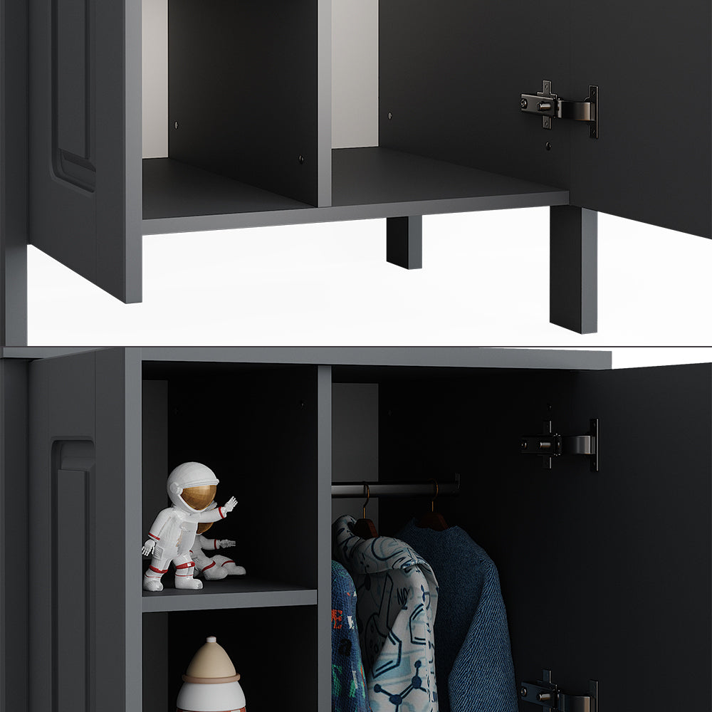 Vitalispa Guardaroba per bambini Grigio 70 x 120.6 cm