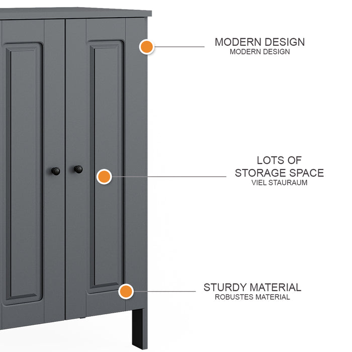 Vitalispa Guardaroba per bambini Grigio 70 x 120.6 cm