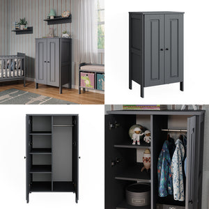 Vitalispa Guardaroba per bambini Grigio 70 x 120.6 cm