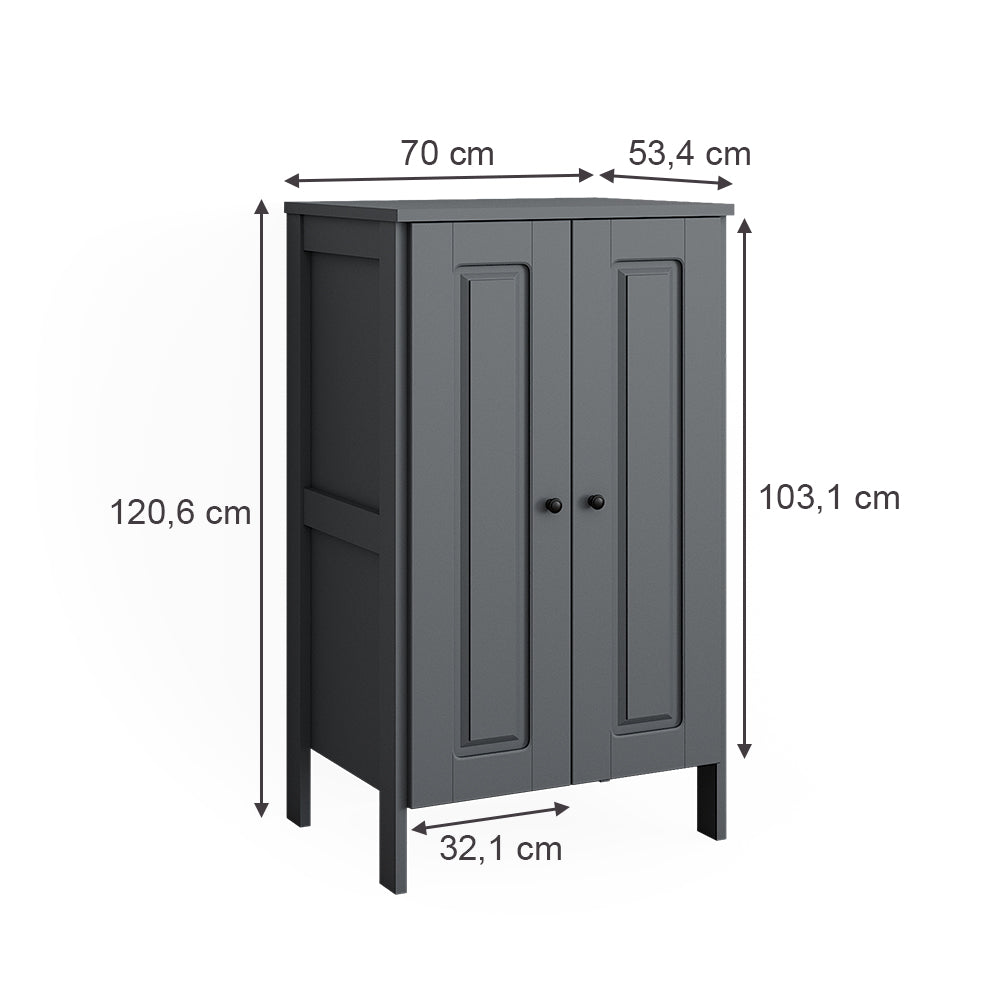 Vitalispa Guardaroba per bambini Grigio 70 x 120.6 cm