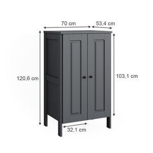 Vitalispa Guardaroba per bambini Grigio 70 x 120.6 cm