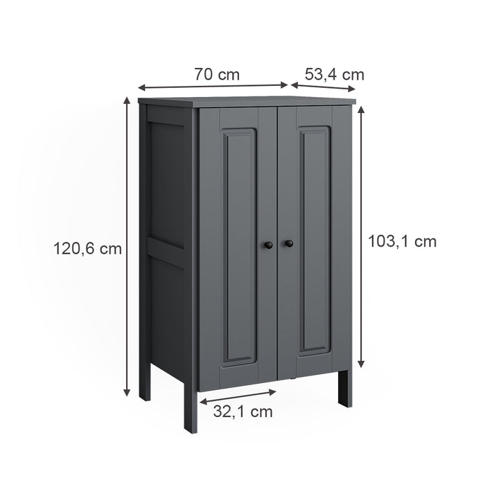 Vitalispa Guardaroba per bambini Grigio 70 x 120.6 cm