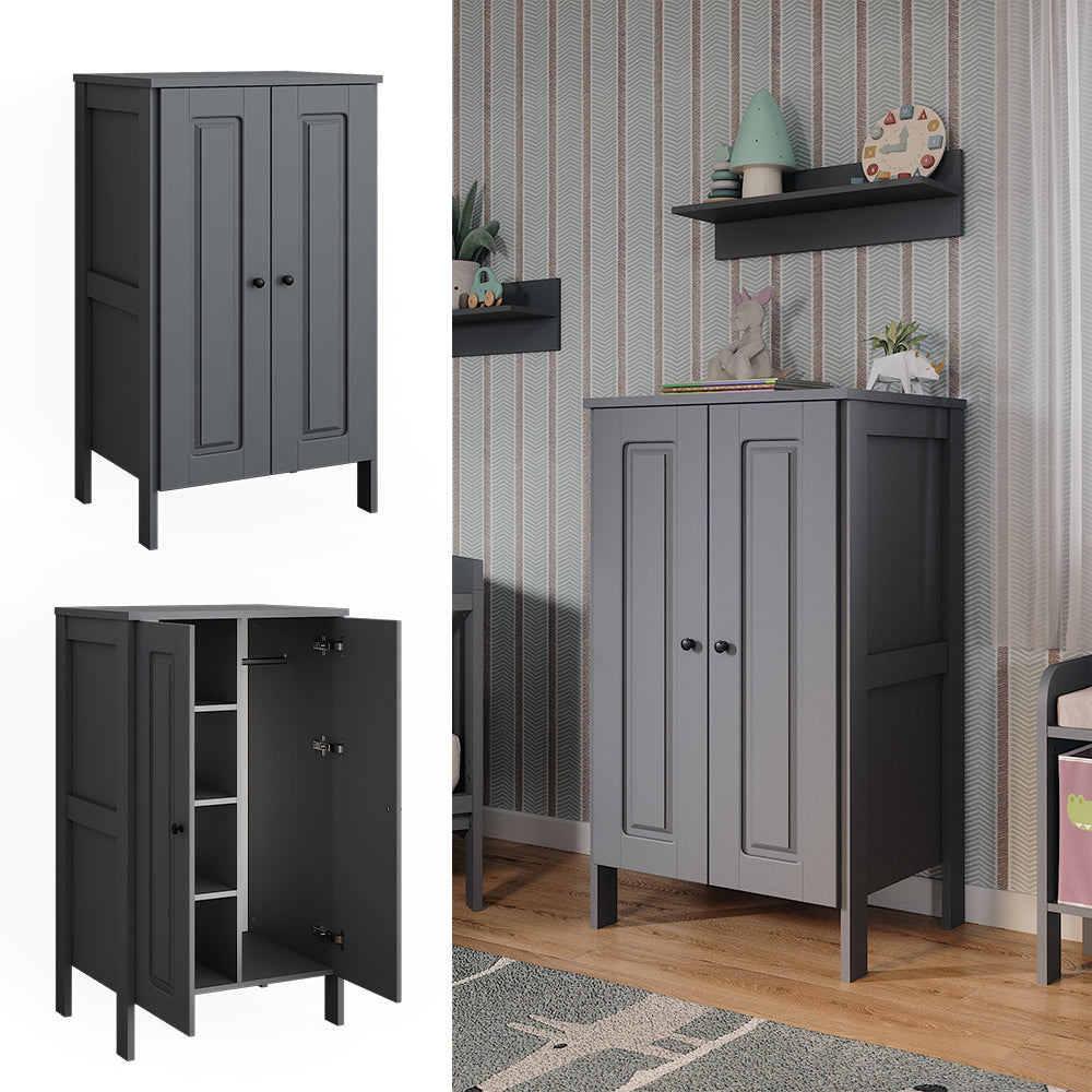 Vitalispa Guardaroba per bambini Grigio 70 x 120.6 cm