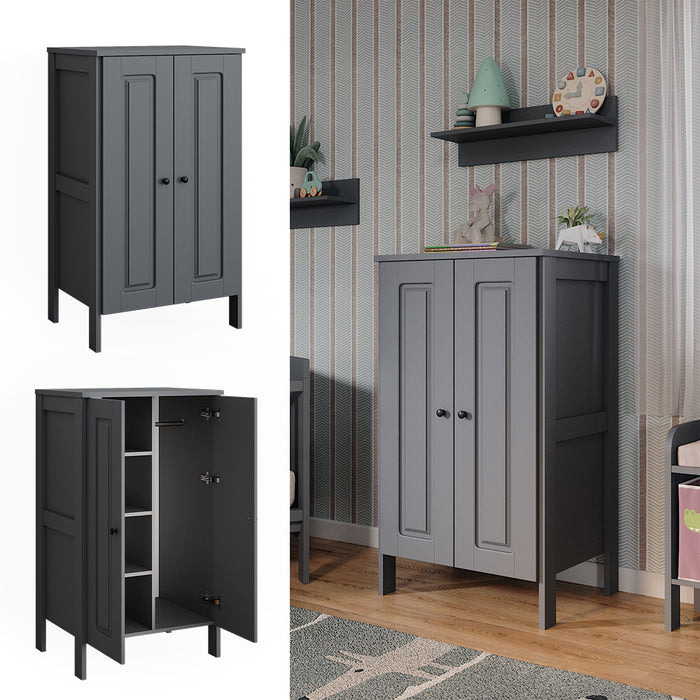 Vitalispa Guardaroba per bambini Grigio 70 x 120.6 cm