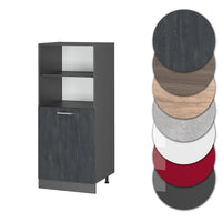 Vicco Mobile per forno da incasso Calcestruzzo nero 60 cm