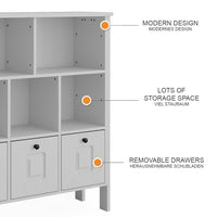 Vitalispa Libreria bambini Bianco 103.6 x 113.4 cm