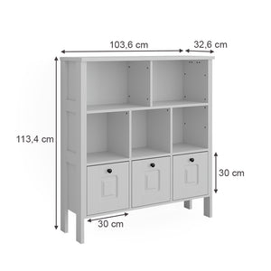 Vitalispa Libreria bambini Bianco 103.6 x 113.4 cm