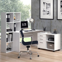 Vicco Piedistalli mobili Bianco 40 x 80 cm con 3 cassetti