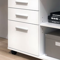 Vicco Piedistalli mobili Bianco 40 x 80 cm con 3 cassetti