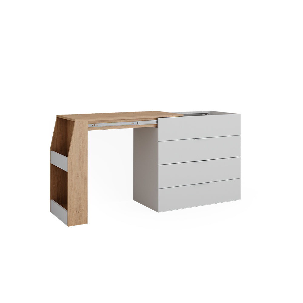 Vicco Tavolo per l'artigianato Bianco 95.5 x 80 cm pieghevole, 4 cassetti