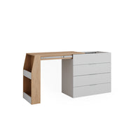 Vicco Tavolo per l'artigianato Bianco 95.5 x 80 cm pieghevole, 4 cassetti