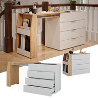 Vicco Tavolo per l'artigianato Bianco 95.5 x 80 cm pieghevole, 4 cassetti