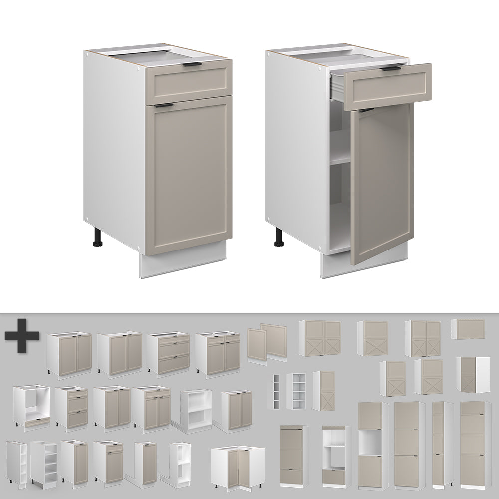 Vicco Mobiletto base per cucina GrigioBeige 40 cm , PL Antracite