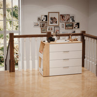 Vicco Tavolo per l'artigianato Bianco 95.5 x 80 cm pieghevole, 4 cassetti