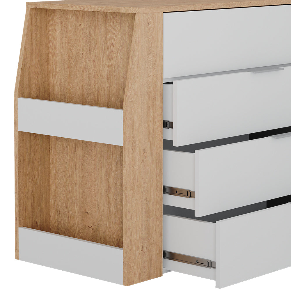 Vicco Tavolo per l'artigianato Bianco 95.5 x 80 cm pieghevole, 4 cassetti