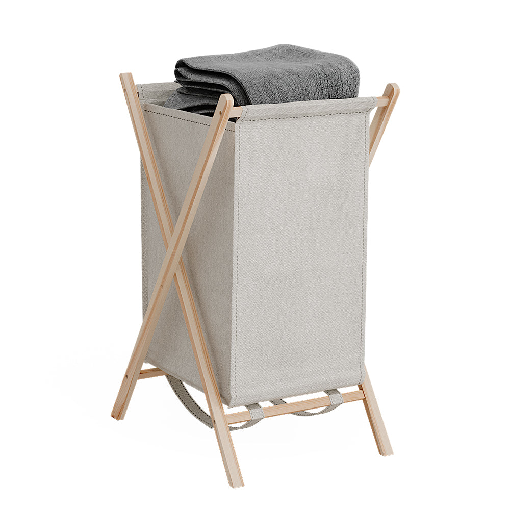 Vicco Cesto per la biancheria Beige 40 x 64 cm