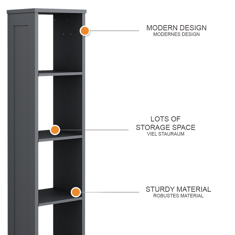 Vitalispa Scaffale per bambini Grigio 35.2 x 159.5 cm
