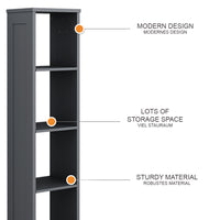 Vitalispa Scaffale per bambini Grigio 35.2 x 159.5 cm