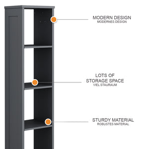 Vitalispa Scaffale per bambini Grigio 35.2 x 159.5 cm