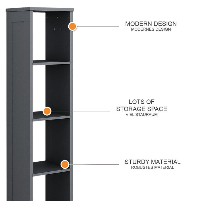 Vitalispa Scaffale per bambini Grigio 35.2 x 159.5 cm