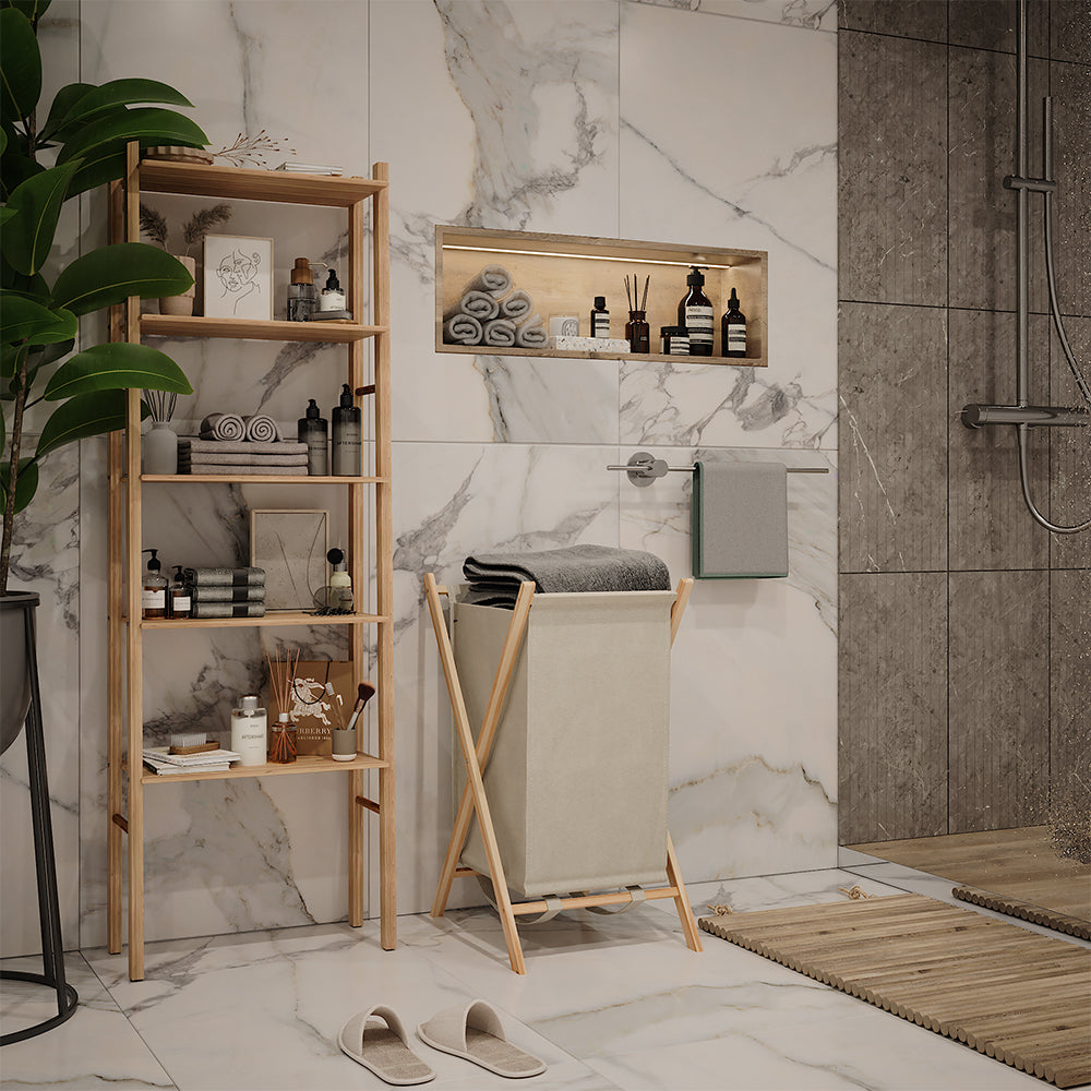 Vicco Cesto per la biancheria Beige 40 x 64 cm