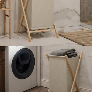 Vicco Cesto per la biancheria Beige 40 x 64 cm